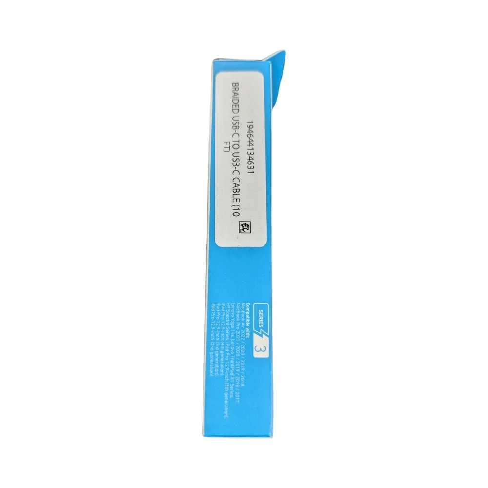 Pp7O‎ Anker 10' 60W Braided USB-C to USB-C Max Fast Charging Cable - White